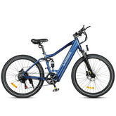 Electric Bike SAMEBIKE XD26 - 750W Motor 48V14AH Battery 45KM Range Mechanical Disc Brakes - Blue